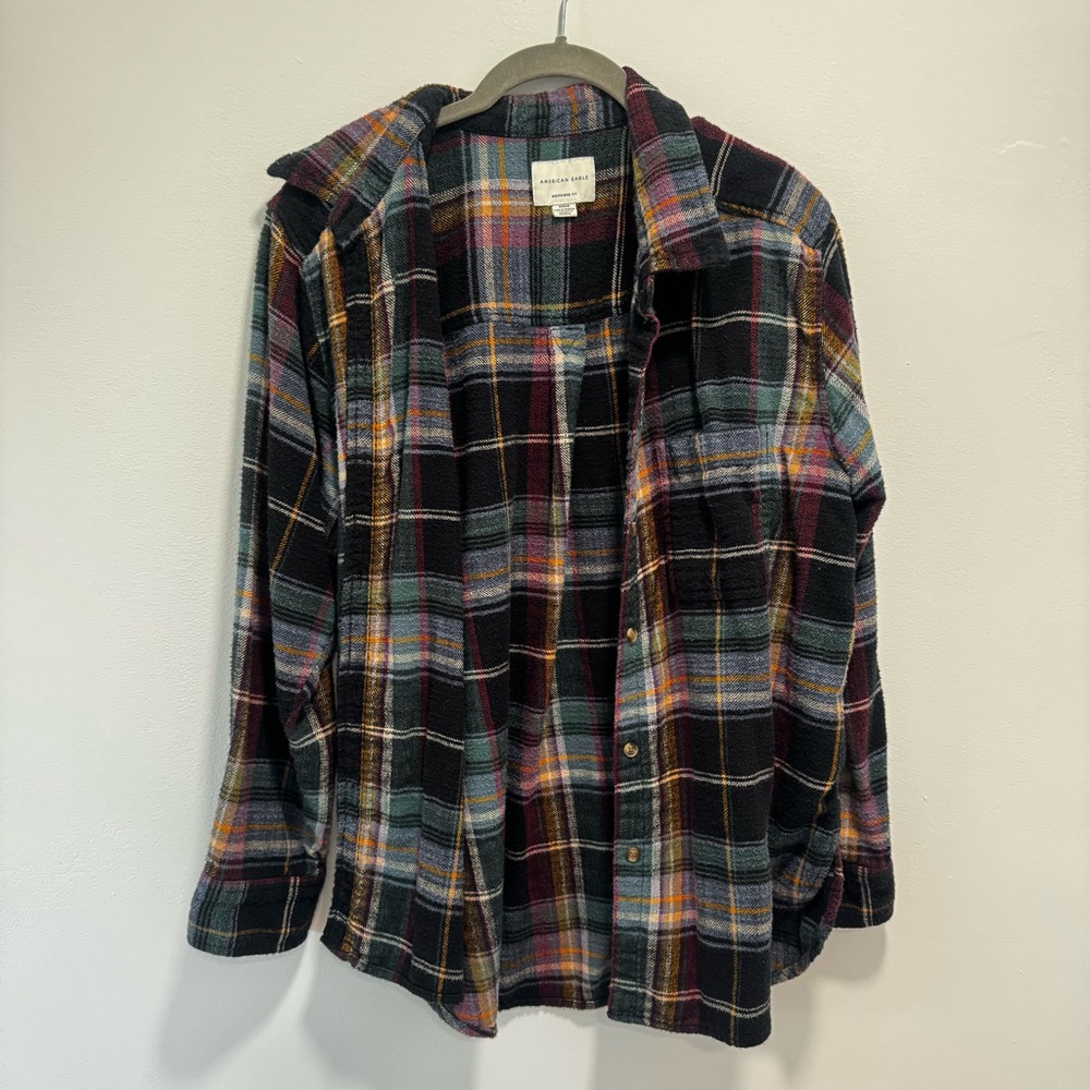 American Eagle Outfitters Colorful Plaid Shirt